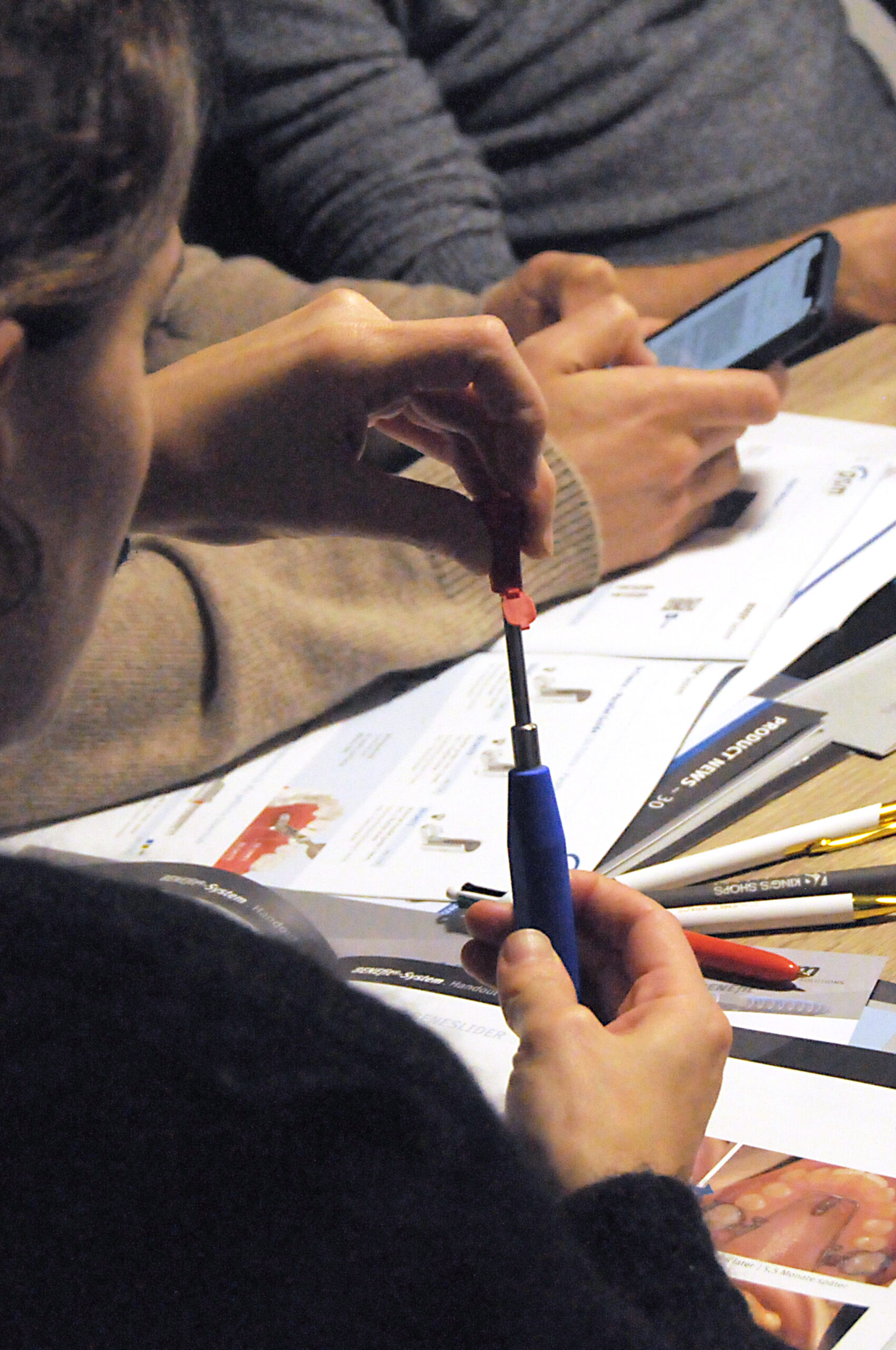 Participants pendant la démonstration